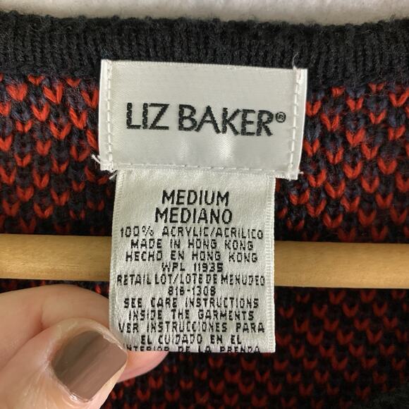 Vintage Womens Argyle Button Cardigan Sweater Sz M Old Money Ivy League Academia - Picture 7 of 9